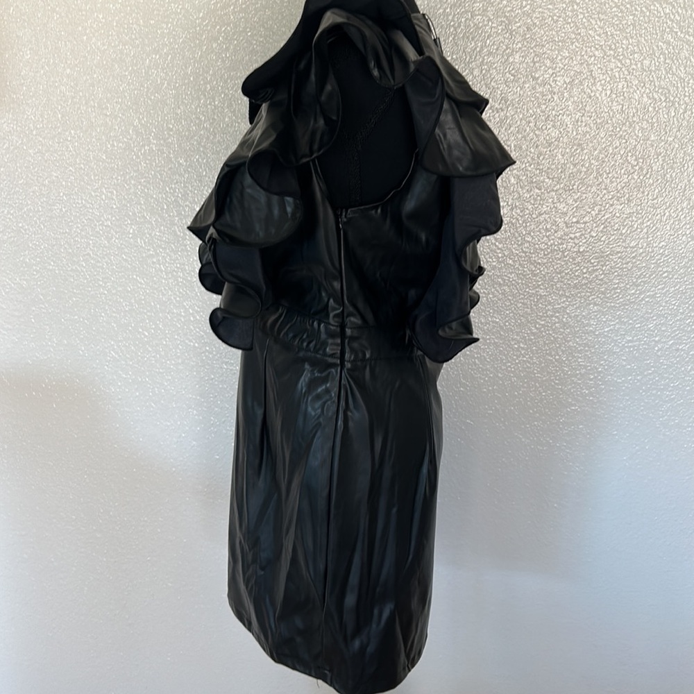 PrettyLittleThing Black Ruffle Dress - Picture 9 of 13
